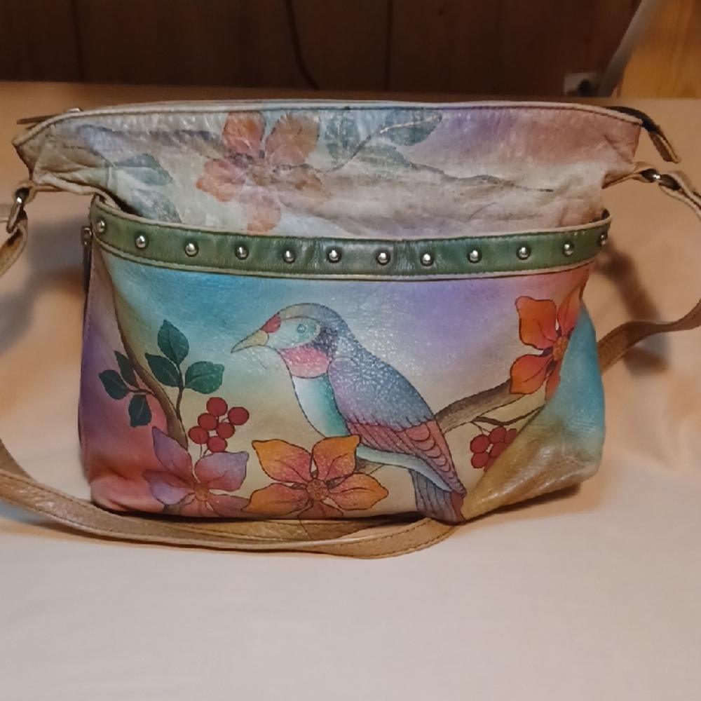 Anuschka Hand Painted Bird Bag